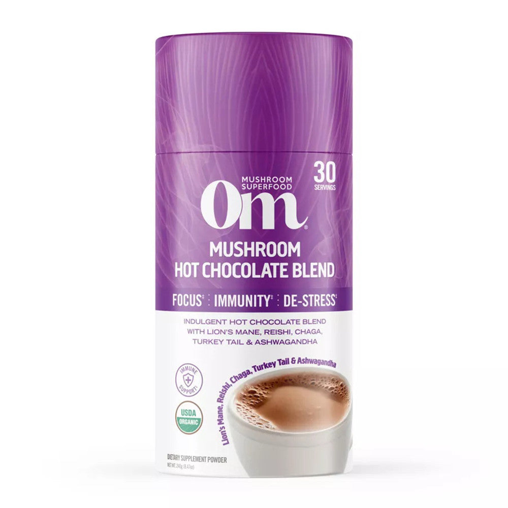 Om Mushroom Superfood Mushroom Hot Chocolate Blend Powder, 240 Gms